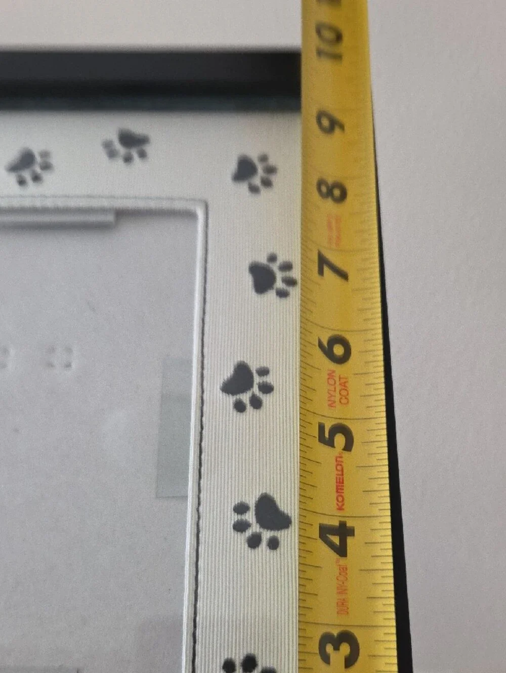 Live Love Lick Pawprint Photo Frame - Black & White with Red Accents